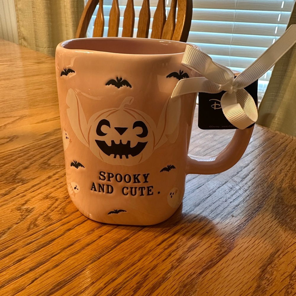 Halloween Pink Rae Dunn Mug Spooky and Cute NEW 2025